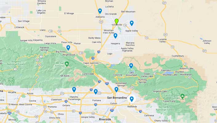 CH Service Area Map